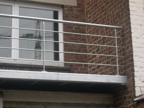 Dragende structuur voor balkon